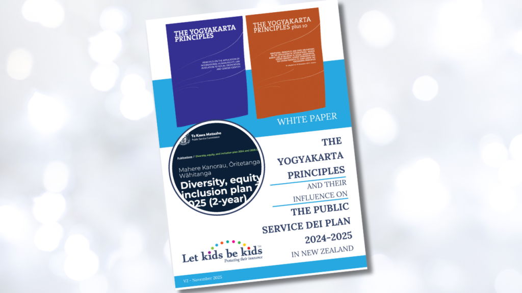 Yogyakarta Principles & Their Influence On the NZ Public Service DEI Plan 2024-2025